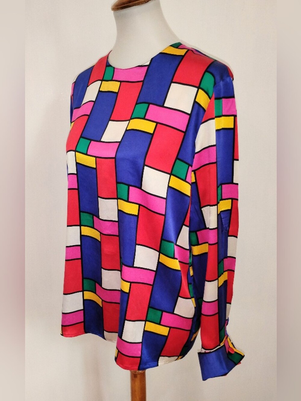 VINTAGE PURE SILK SATIN BLOUSE